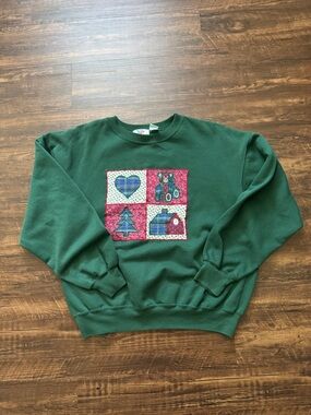 Nutcracker Quilt Design Crewneck Sweatshirt